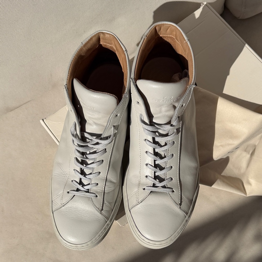 KOIO Capri Mid in Sandstone Gray Italian Leather - Picture 6 of 9